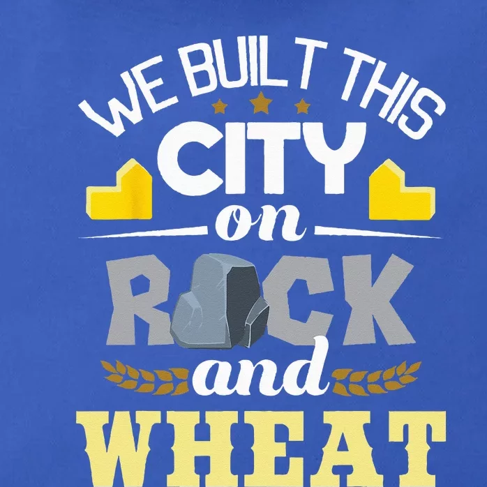 We Built This City On Rock And Wheat Tabletop Board Gaming Zip Tote Bag