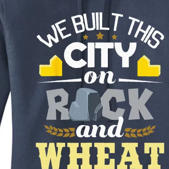 We Built This City On Rock And Wheat Tabletop Board Gaming Women's Pullover Hoodie