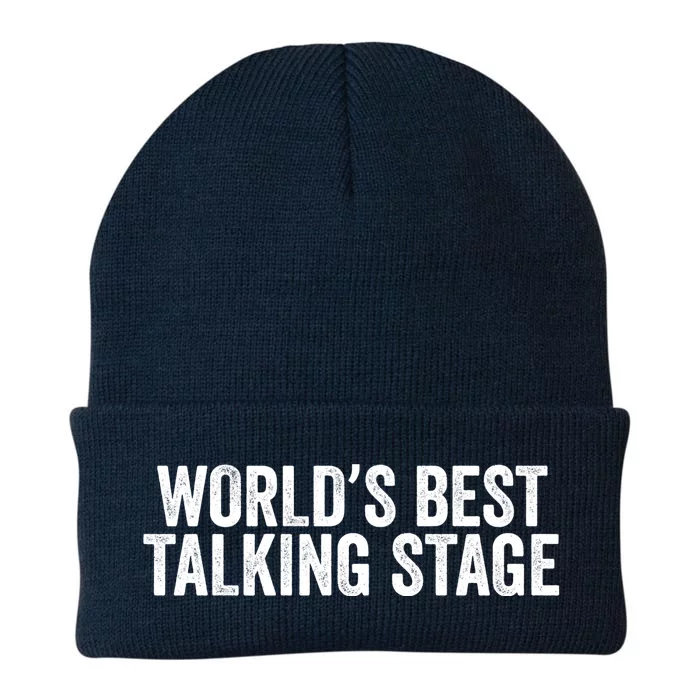 World’s Best Talking Stage Funny Quote Knit Cap Winter Beanie