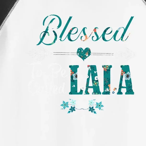 Womens Blessed To Be Called LALA Grandma Mothers Day Gifts Toddler Fine Jersey T-Shirt