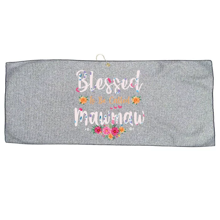 Womens Blessed To Be Called Mawmaw Mothers Day Large Microfiber Waffle Golf Towel