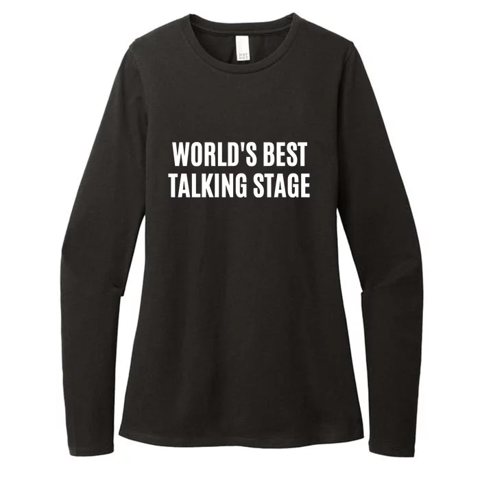 Worlds Best Talking Stage Womens CVC Long Sleeve Shirt