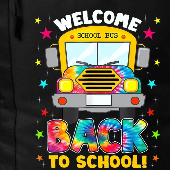 Welcome Back To School Funny Outfit School Bus Driver Daily Commute Backpack