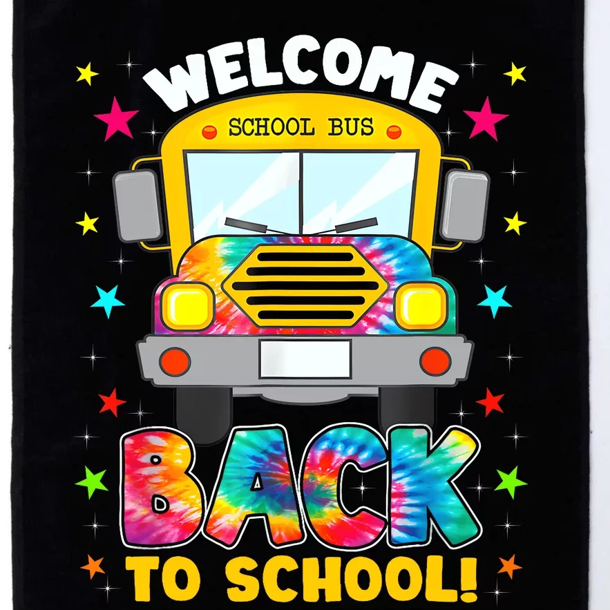 Welcome Back To School Funny Outfit School Bus Driver Platinum Collection Golf Towel