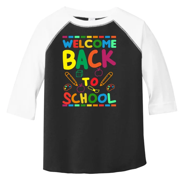 Welcome Back To School Toddler Fine Jersey T-Shirt