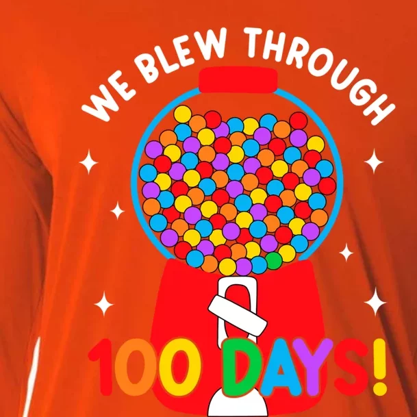 We Blew Through 100 Days Of School 100 Days Smarter Brighter Cool Gift Cooling Performance Long Sleeve Crew