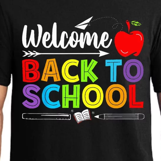 Welcome Back To School Funny Teacher Love Pajama Set