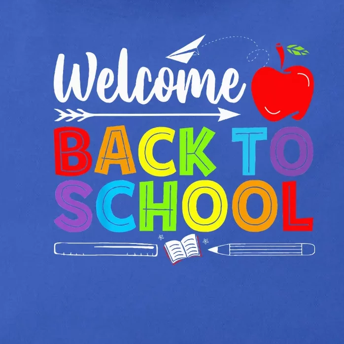 Welcome Back To School Funny Teacher Love Zip Tote Bag