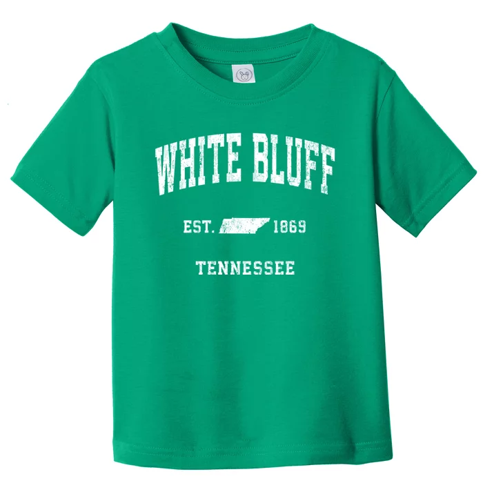 White Bluff Tennessee Tn Vintage Athletic Toddler T-Shirt