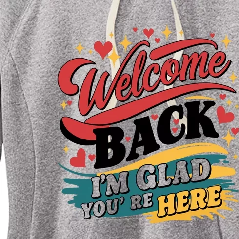 Welcome Back To School Graphic Women's Fleece Hoodie