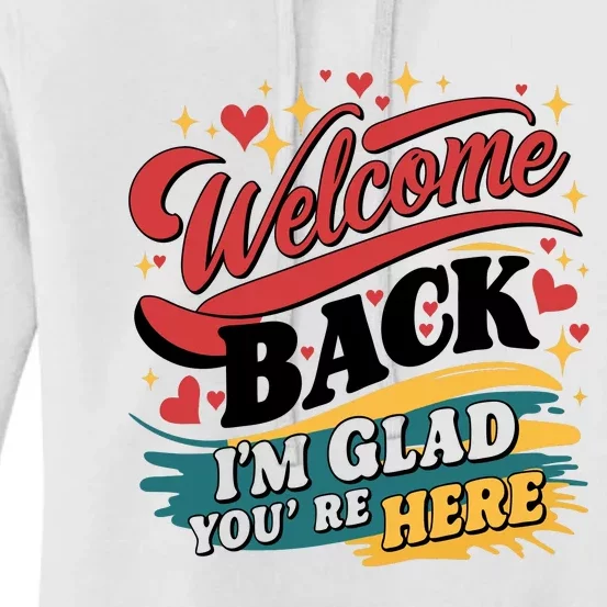 Welcome Back To School Graphic Women's Pullover Hoodie