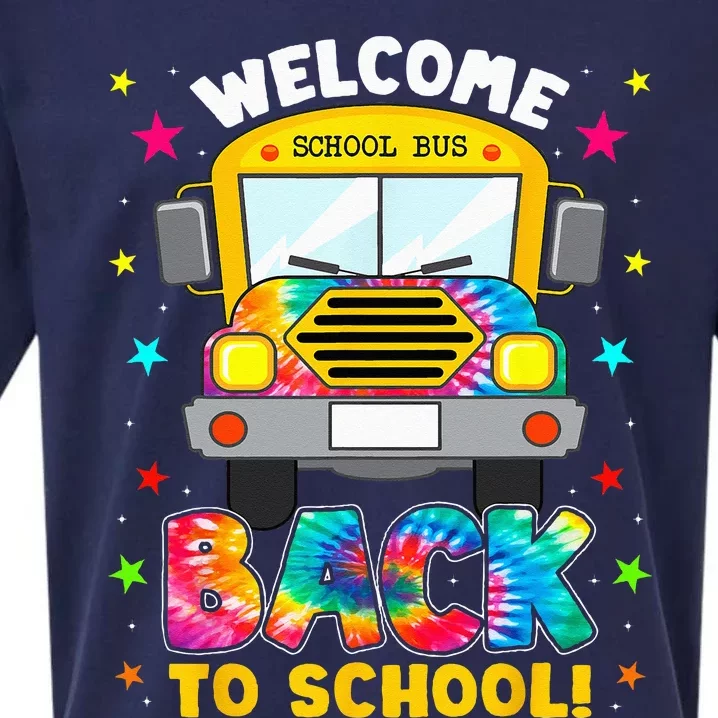 Welcome Back To School Funny Outfit School Bus Driver Sueded Cloud Jersey T-Shirt