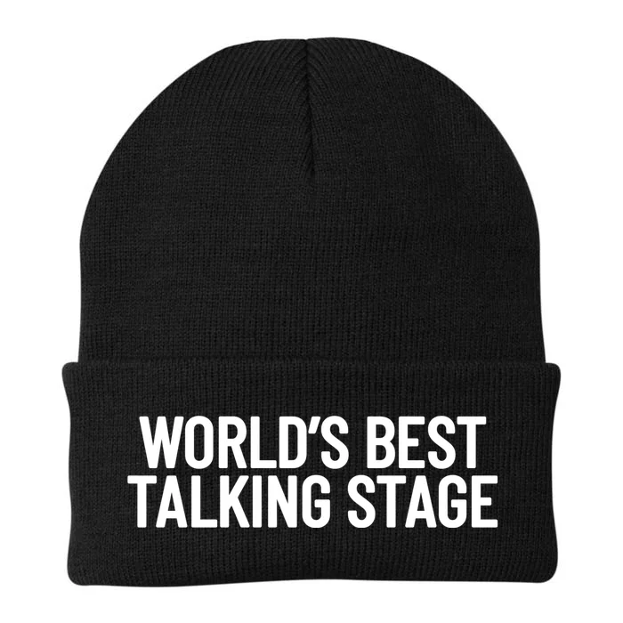 World’s Best Talking Stage Funny Quote Knit Cap Winter Beanie