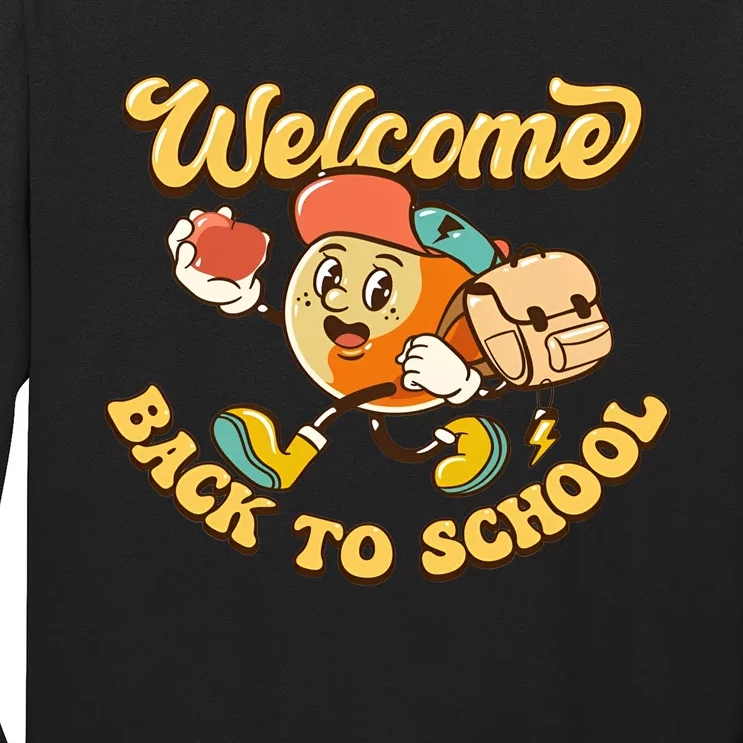 Welcome Back To School Teacher First Day Of School Baseball Team Lover Long Sleeve Shirt