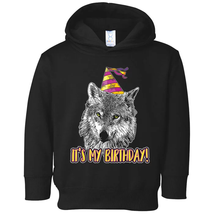 Wolf Birthday Themed Party Wolves Theme Wolf Lover Toddler Hoodie