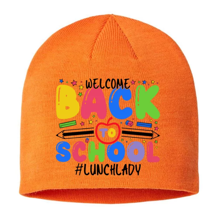 Welcome Back To School Lunch Lady 8 1/2in Sustainable Knit Beanie