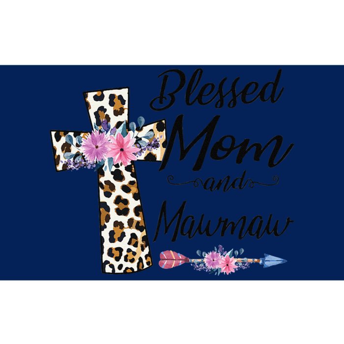 Womens Blessed To Be Called Mom And Mawmaw Floral Mother's Day Bumper Sticker