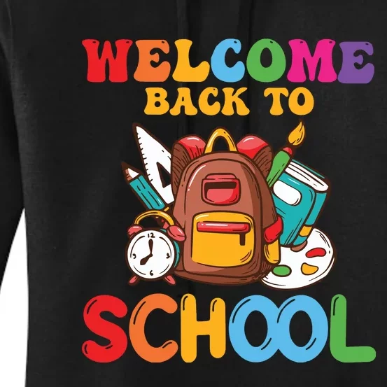 Welcome Back To School Funny Teacher Women's Pullover Hoodie