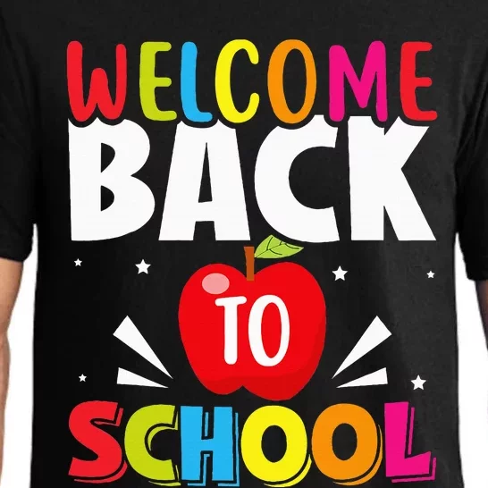 Welcome Back To School Retro First Day Of School Teacher Pajama Set