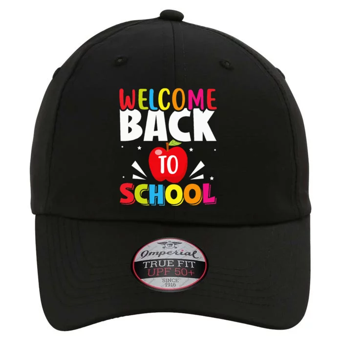 Welcome Back To School Retro First Day Of School Teacher The Original Performance Cap