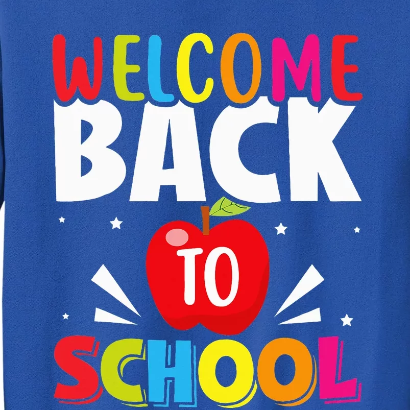 Welcome Back To School Retro First Day Of School Teacher Sweatshirt