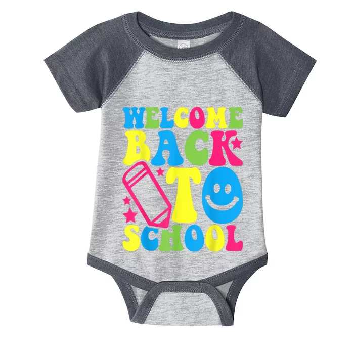 Welcome Back To School Funny Teachers Students Gift Infant Baby Jersey Bodysuit