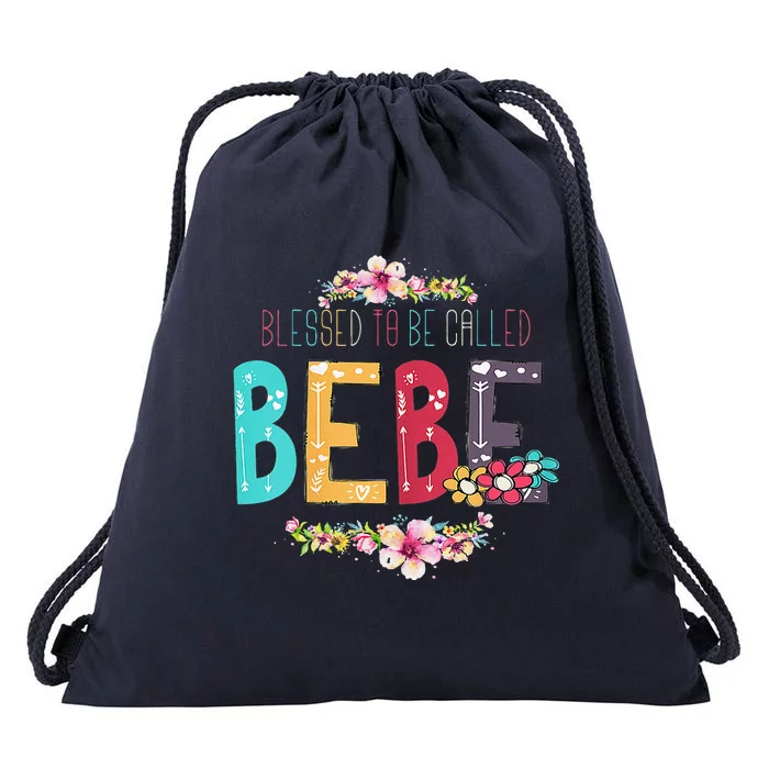 Womens Blessed To Be Called Bebe Bebe To Be Mothers Day Drawstring Bag