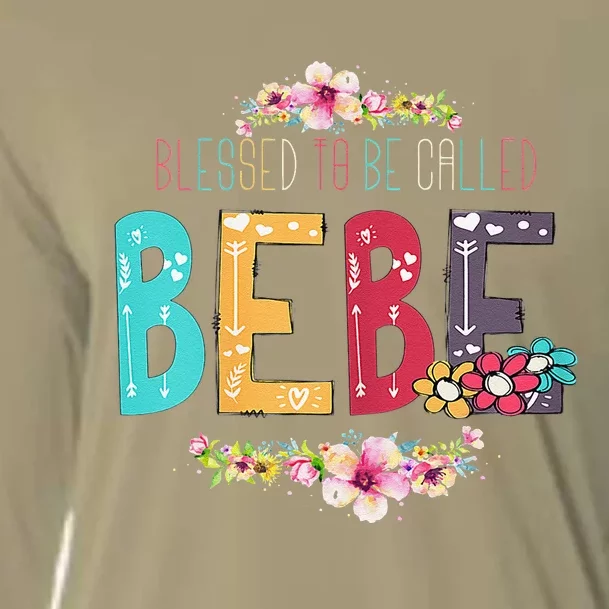 Womens Blessed To Be Called Bebe Bebe To Be Mothers Day Cooling Performance Long Sleeve Crew