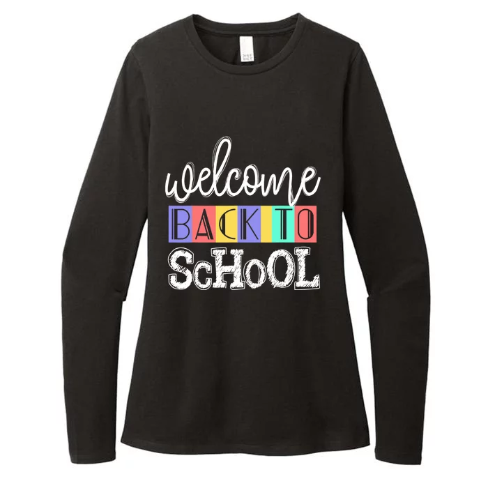 Welcome Back To School First Day of School Teachers Gifts Womens CVC Long Sleeve Shirt