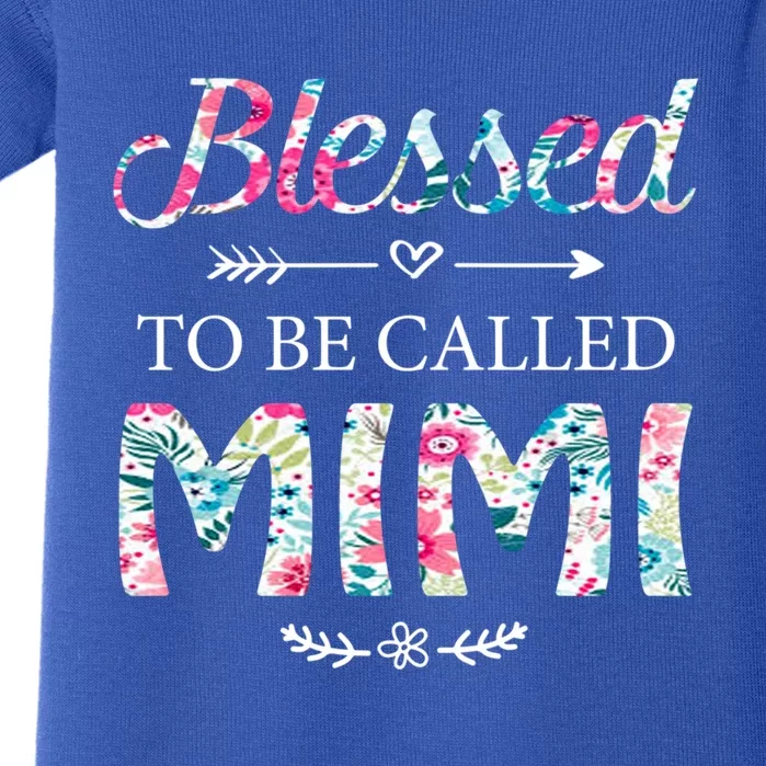 Wo Blessed To Be Called Mimi Gift For Mimi Meaningful Gift Baby Bodysuit