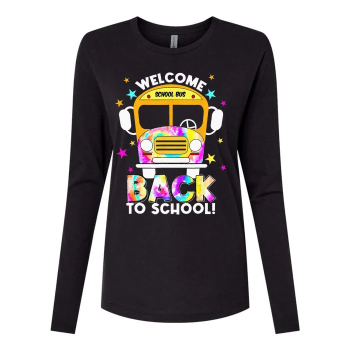 Welcome Back To School For Bus Drivers Transportation Dept Womens Cotton Relaxed Long Sleeve T-Shirt