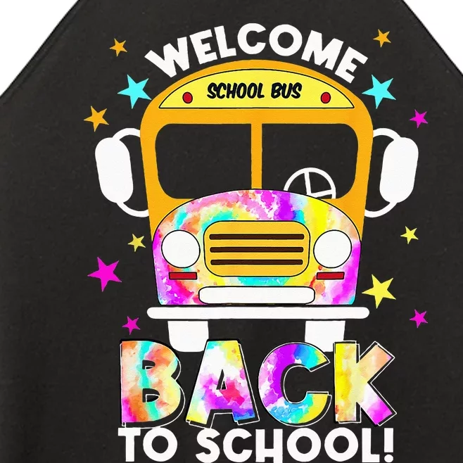 Welcome Back To School For Bus Drivers Transportation Dept Women’s Perfect Tri Rocker Tank