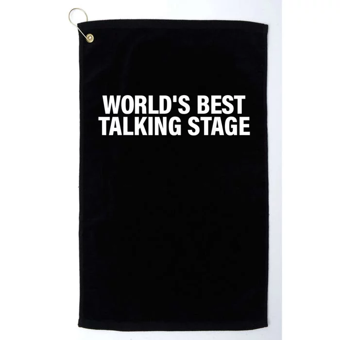 World’s Best Talking Stage Funny Platinum Collection Golf Towel