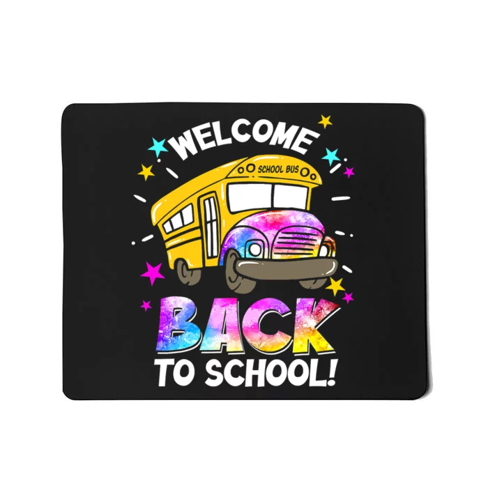 Welcome Back To School Funny School Bus Driver Mousepad