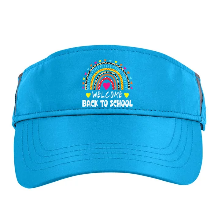 Welcome Back To School First Day Of School Teachers Students Gift Adult Drive Performance Visor