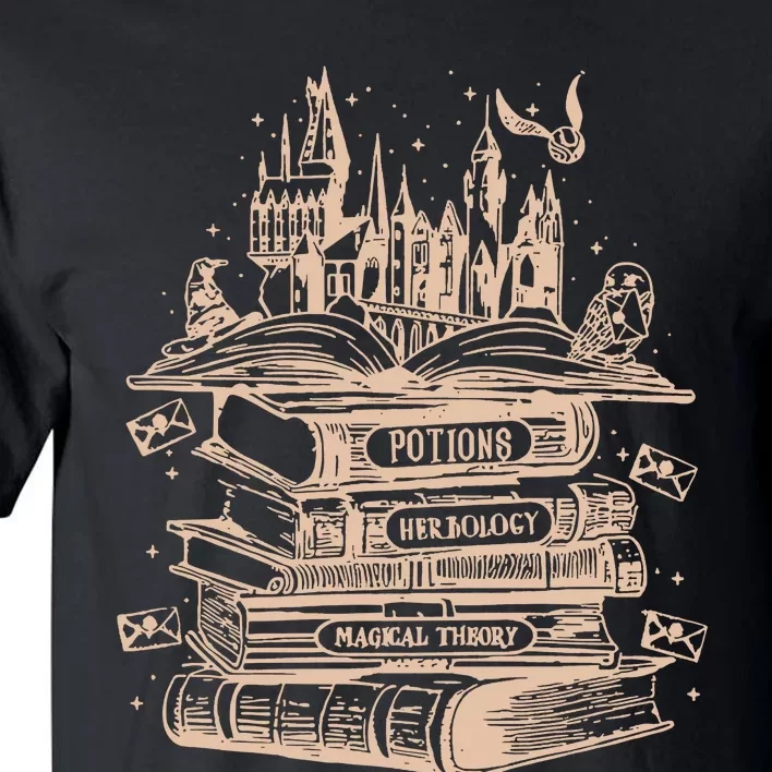 Wizard Bookshop Twosided Wizard Castle Book Tall T-Shirt