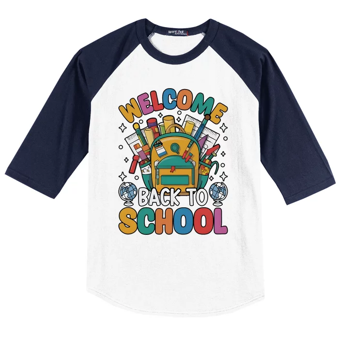 Welcome Back To School Baseball Sleeve Shirt