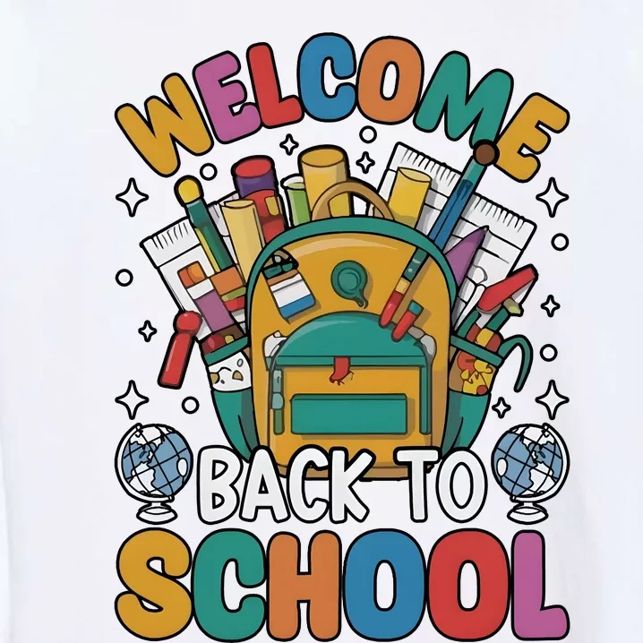 Welcome Back To School Garment-Dyed Sweatshirt