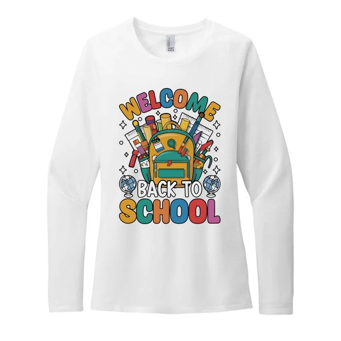 Welcome Back To School Womens CVC Long Sleeve Shirt