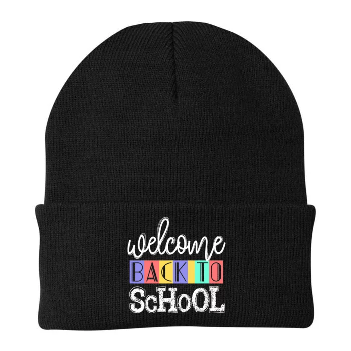 Welcome Back To School First Day of School Teachers Gifts Knit Cap Winter Beanie