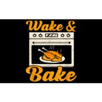 Wake Bake Turkey Feast Meal Dinner Chef Funny Thanksgiving Bumper Sticker