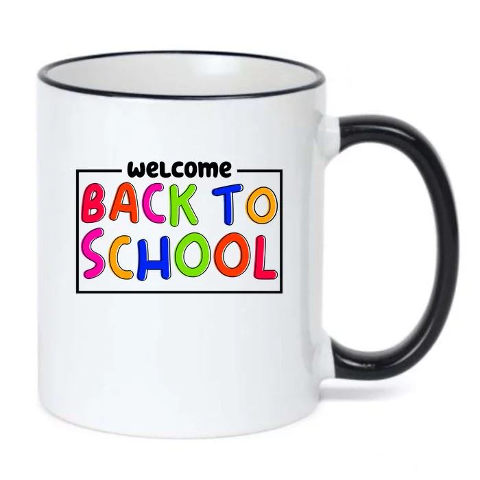 Welcome Back To School Black Color Changing Mug