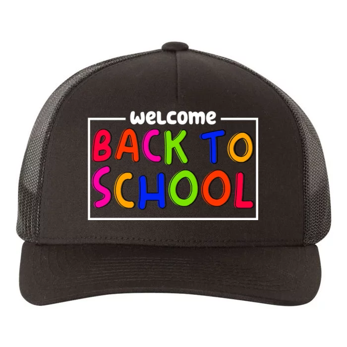 Welcome Back To School Yupoong Adult 5-Panel Trucker Hat