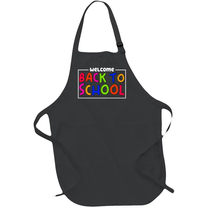 Welcome Back To School Full-Length Apron With Pocket