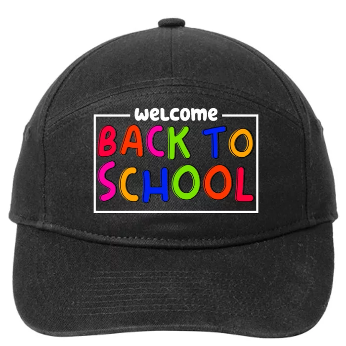 Welcome Back To School 7-Panel Snapback Hat