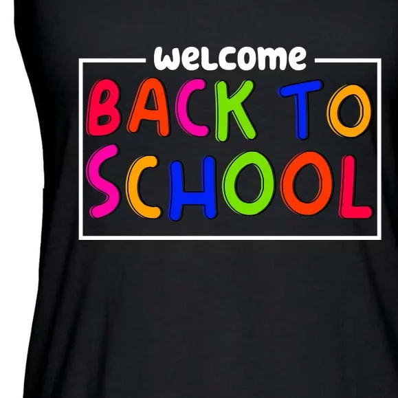 Welcome Back To School Ladies Essential Flowy Tank