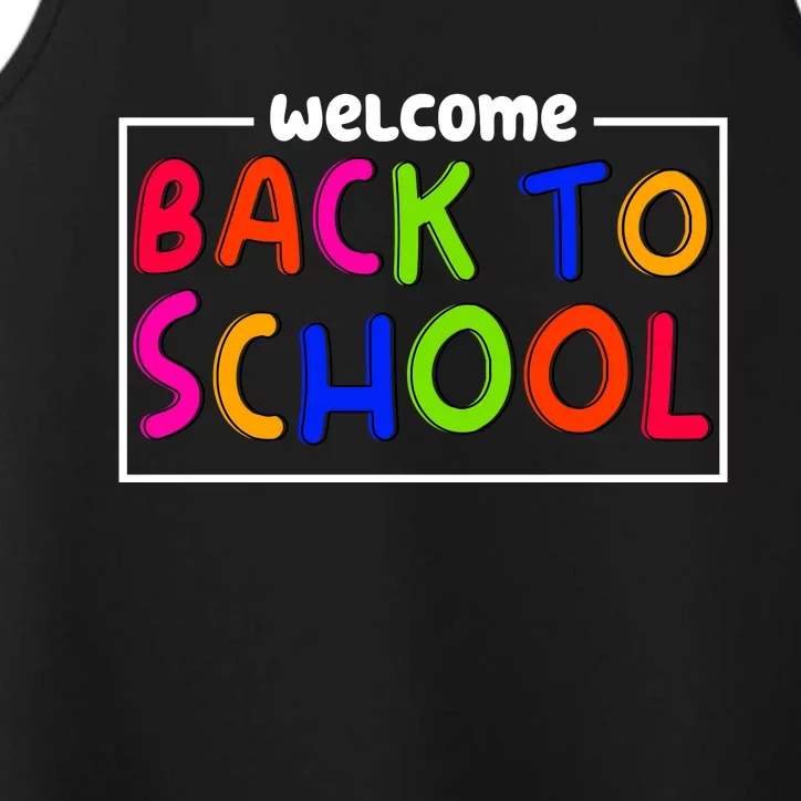 Welcome Back To School Performance Tank