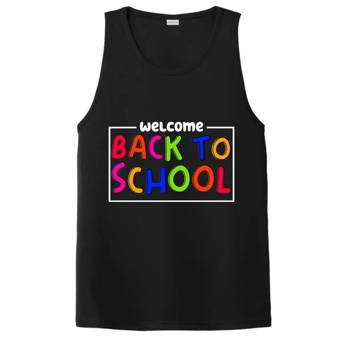 Welcome Back To School Performance Tank