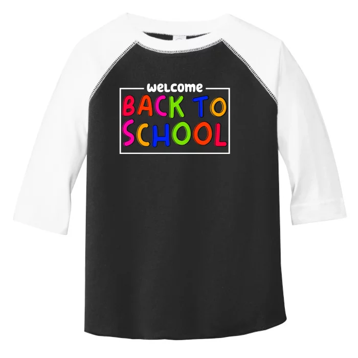 Welcome Back To School Toddler Fine Jersey T-Shirt