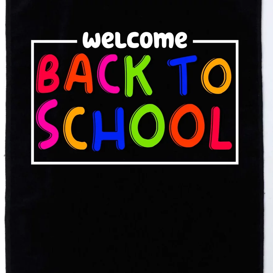 Welcome Back To School Platinum Collection Golf Towel